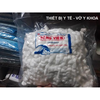Bông gòn viên Bảo thạch tiệt trùng gói 500gr