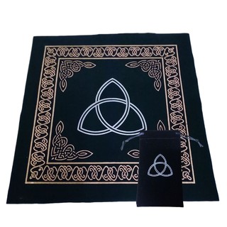 Túi Tarot Khăn Trải Bài Tarot Black Triquetra