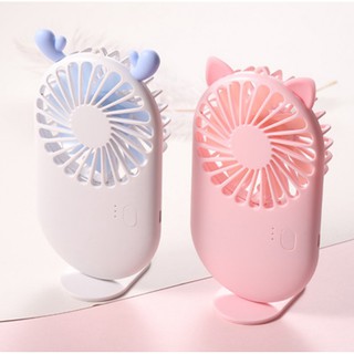 Quạt mini Cầm tay tai Thú nguồn sạc