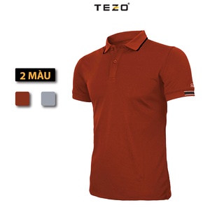 Áo thun polo nam TEZO, áo phông cổ đức ngắn tay vải cá sấu lịch sự trẻ trung năng động  2106APCT13