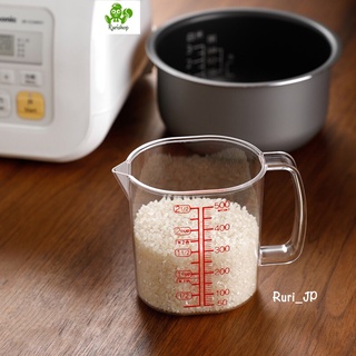 Ca đong chia vạch làm bếp Nakaya Nhật Bản_nhựa trong suốt cao cấp chịu nhiệt (500ml)