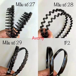 [Mã FAMARAL1 giảm 10K đơn 50K]Cài tóc - bờm tóc nhựa đen bóng nhiều kiểu (hàng nhập) cài tóc đen Hot trend tạo kiểu