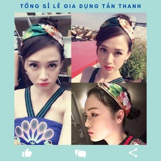 Băng đô turban [❌SIÊU SALE❌] băng đô hoa vải lụa xinh xắn Mayconner cực cute
