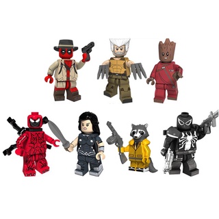 Bộ 7 nhân vật minifigures siêu anh hùng Marvel PG8159