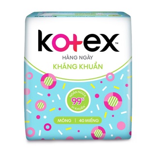 Băng Vệ Sinh Kotex hàng Hằng Ngày Hương Tự Nhiên Kháng Khuẩn 20 miếng và 40 miếng