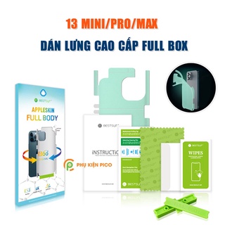Dán lưng Iphone 13 Mini chính hãng Bestsuit PPF cao cấp dẻo vân mờ dán full mặt lưng và viền cho Iphone 13 Mini