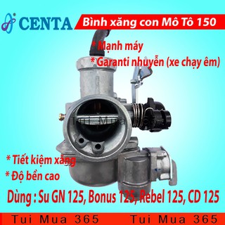 Bình Xăng Con Mô Tô 150 Su GN 125, Bonus 125, Rebel 125, CD 125 Tiết Kiệm Xăng