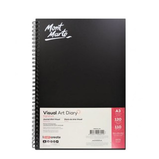 Sổ vẽ sketch Visual Art Diary, Mont Marte, A3, 120 tờ, 110gsm