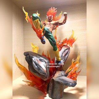 Mô Hình Naruto - Nhân Vật Might Guy Bát Môn Có Led 34cm
