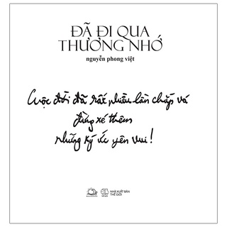 Sách Đã Đi Qua Thương Nhớ