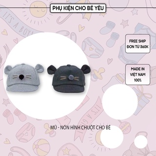 Mũ - nón hình chuột cho bé