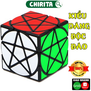 Rubik Biến Thể Ngôi Sao Năm Cánh VIỀN ĐEN - Khối Rubik Xoay Trơn Mượt, Đồ Chơi Trẻ Em CHIRITA (Shop có bán rubik 3x3,..)