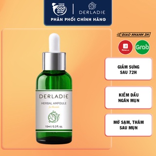 Chấm Mụn Tràm Trà Xẹp Mụn, Khô Cồi Sau 72H Derladie Herbal Ampoule For Blemish 10ml