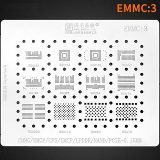 Vỉ làm chân ổ cứng EMMC:3 hỗ trợ eMMC/ UFS/ NAND/ PCIE/ LPDDR/ EMCP/ UMCP