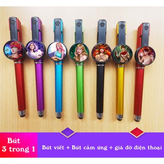 Bút 12 cung hoàng đạo idol KPOP 3 trong 1 (bút viết+bút cảm ứng+giá đỡ điện thoại)