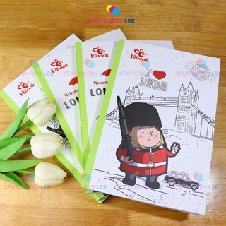 Tập sinh viên Vibook 250 trang "LonDon England" dán gáy đẹp (dày 60gsm)