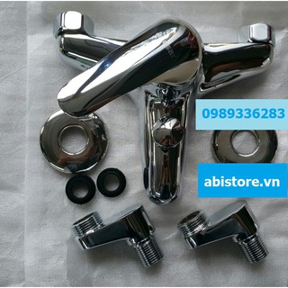 CỦ SEN NÓNG LẠNH ĐỒNG MẠ CROM KÈM CHÂN SEN