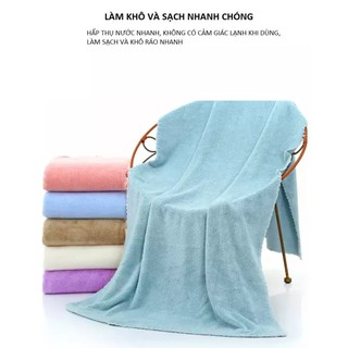 Khăn Tắm Lông Cừu 70x140 Hàng Dày Mềm Mịn - 140 trơn