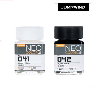 Sơn màu siêu trắng/đen JW041-JW042 Neo Color 18ml Jumpwind gốc dầu - Sơn Mô Hình
