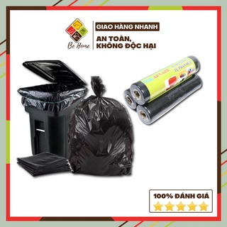 Túi bóng rác Behome túi rác đen đựng rác thải gia đình, rác công nghiệp nilong An Lành [35 Túi]