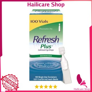 [Nhập Mỹ] Nước nhỏ Mắt Nhân Tạo Refresh Plus Lubricant Eye Drops Single Use
