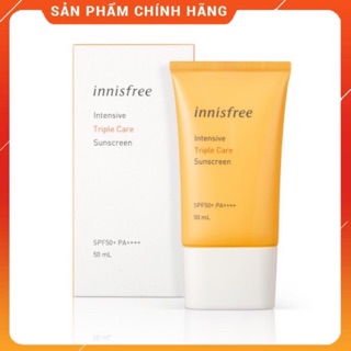 Kem Chống Nắng  FREESHIP  Chống Nắng 𝐈𝐍𝐍𝐈𝐒𝐅𝐑𝐄𝐄 𝐓𝐑𝐈𝐏𝐋𝐄 𝐂𝐀𝐑𝐄 Perfect UV Protection Cream Chính Hãng 50ml