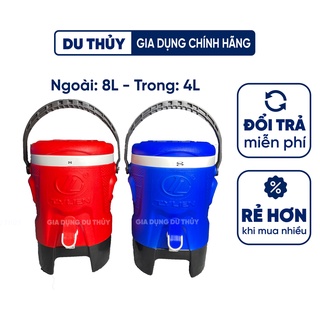 Thùng đá tròn có vòi, quai xách, dung tích 8l, giữ lạnh 3 ngày super cool, nhựa chính phẩm an toàn, thương hiệu Tý Liên
