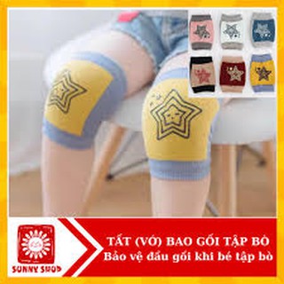 Bảo vệ gối hình ngôi sao cho bé tập bò tập đi chống trượt chất liệu cotton mềm mại hàng loại dày