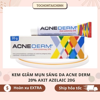 Kem giảm mụn, ngừa thâm sáng da Acne Derm 20% Axit Azelaic 20g