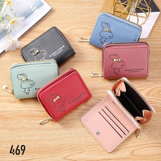 VÍ NGẮN NỮ CẦM TAY SIÊU CẤP 469 CHÚ THỎ CÓ NƠ FASHION CLASSIC SIÊU DỄ THƯƠNG