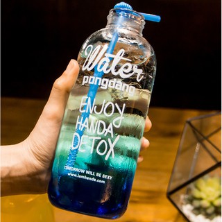 Bình nước detox PongDang 1000ml + tặng kèm túi vải xinh xắn Teddy Bears store