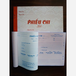 1 quyển phiếu thu/phiếu chi/hóa đơn bán lẻ -  2 liên 100 tờ 50 bộ