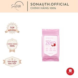 Khăn tẩy trang Banila CO Clean it Zero Lychee Vita Cleansing Tissue 150g/30 wipes