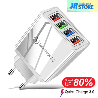 Củ Sạc Nhanh 4 Cổng USB 3.0 Cho Huawei iPhone 12 xiaomi Tablet