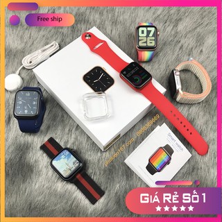 [Smart Watch W56 / W56M] Đồng hồ thông minh W56/W56M Seri 6 - Cài hình nền - Nút tròn xoay, nút back sườn -  Chống nước