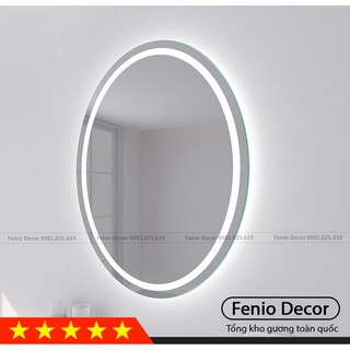 Gương treo nhà tắm hình Bầu Dục có đèn Led - FGBDL88