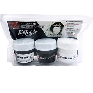 [Kuretake] Set 3 lọ mực KURETAKE ZIG Inktober set 2020