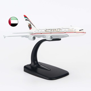 Mô hình máy bay Etihad Airways Airbus A380 16cm Everfly