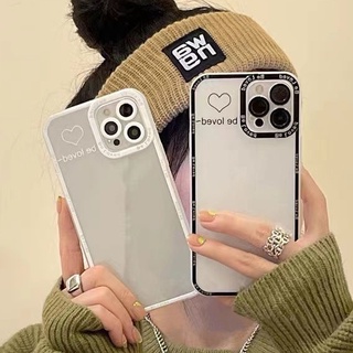 Ốp Điện Thoại TPU Mềm Hình Trái Tim Cho IPhone 13 12 Mini 11 Pro X XR XS Max SE 2020 6 6S 7 8 Plus