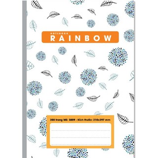 Sổ may gáy Rainbow A4 Hải Tiến 300 trang - Sổ bìa bồi Hải Tiến Rainbow A4 300tr - MS 3866