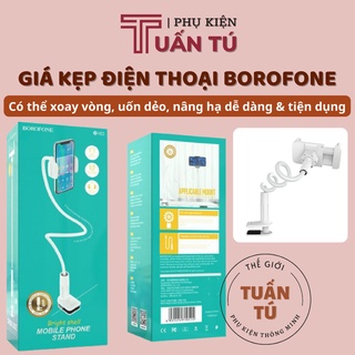 [HÀNG CHÍNH HÃNG] Giá kẹp điện thoại đa năng Borofone cao cấp dùng cho đầu gường, thành bàn...