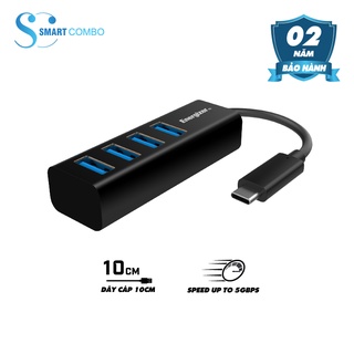 Bộ chuyển USB-C Hub Energizer HC304A - 4USB-A/1USB-C - Hàng chính hãng