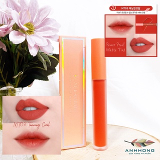 Thanh lý son Black Rouge Power Proof Matte Tint màu MT03 ( đỏ san hô )