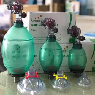Ampu giúp thở người lớn/ trẻ em/ sơ sinh Greetmed