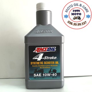 NHỚT AMSOIL 10W40 SYNTHETIC SCOOTER - DÀNH CHO XE GA