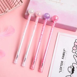Bút quả cầu kim tuyến D286 bút hoạt hình bút dễ thương bút kute viết gel