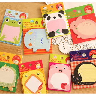 Giấy nhớ hình thú – Giấy note ghi chú hình thú dễ thương