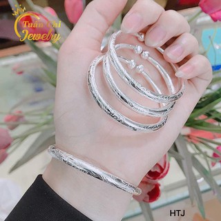 Lắc Tay Bạc Nữ ⚡FREESHIP ⚡ Lắc Cua Chạm Bạc Ta Nguyên Chất Đủ Size Trẻ Em Và Người Lớn [Vòng Tay Bạc Trẻ Em]