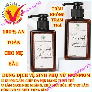 COMBO 2 Chai Dung dịch vệ sinh phụ nữ Wonmom 150ml - Trầu Không Tràm Trà 100% thiên nhiên - Tốt và rẻ so với Lagumi