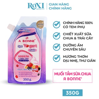 Muối tẩy tế bào chết ROXI Beauty muối tắm trắng sữa chua A Bonne Spa Yogurt Salt chính hãng Thái Lan 350g
